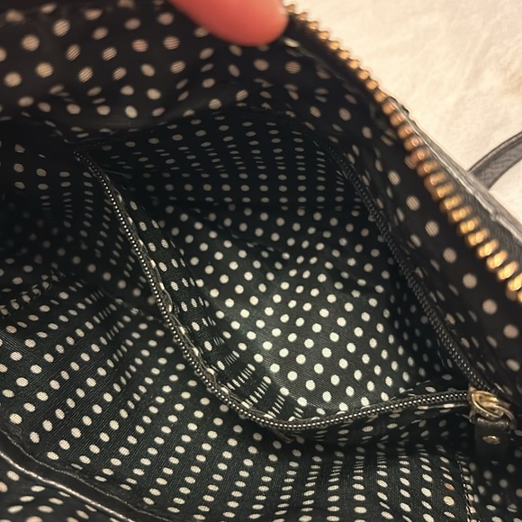 VINTAGE KATE SPADE black pebbled leather tassel crossbody bag - Picture 9 of 11